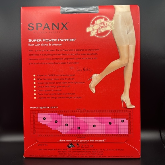 Spanx In-Power Line Super Power Panties Black Size G NWT - Picture 2 of 2